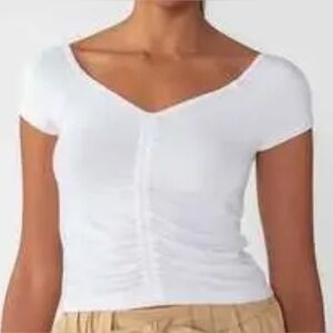 Sanctuary Adore Me Ruched crop top